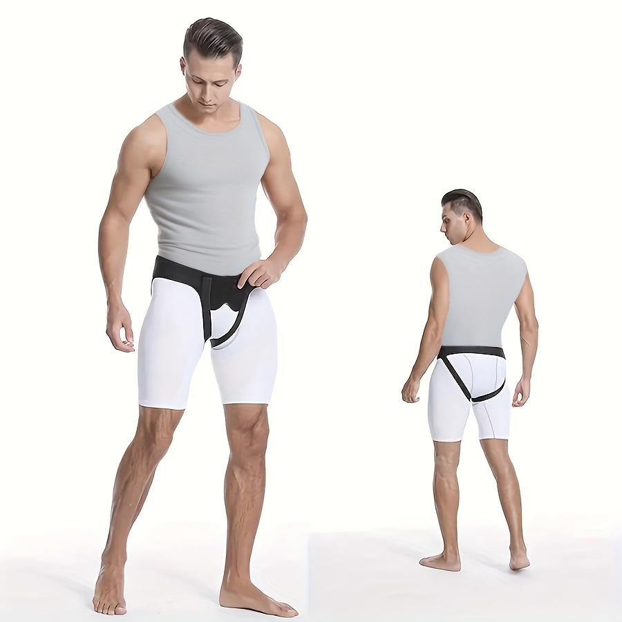 1 Postoperative Hernia Belt, Featuring an Arched Design and Hernia Zone Technology - Heavy Compression, Suitable for Hernia Repair, Inguinal, Umbilical, and Umbilical Hernias, Hernia Surgical Grade Belt (Machine Washable) - Available in Black and White