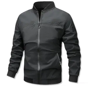 Men's Lightweight Flight Jacket - Zippered front closure, non-elastic fabric, all-season aviation pilot's coat suitable for both casual and formal wear - The ideal gift for pilots and business people - Available in multiple colors