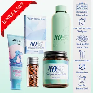 NOBS, NOBS Jr, Mouthwash, Whitening Strips, & Expandable Floss Bundle NOBS, NOBS Jr, Mouthwash, Whitening Strips, & Expandable Floss Bundle