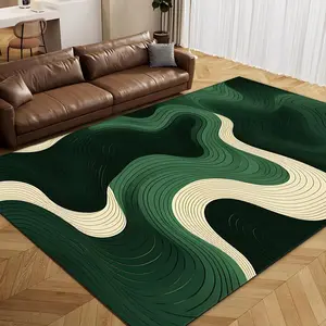 Gradient Wave Pattern Carpet, Modern Abstract Rug, Non-slip Soft Floor Mat, Decorative for Home Living Room Bedroom, Home Decor