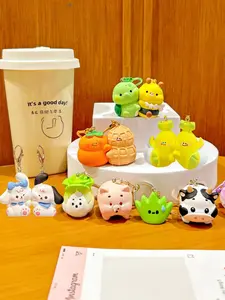 Magnetic Couple Matching Keychain Cute Cartoon Animal Magnetic Pendant Key Ring Backpack Bag Charm Valentine's Day Anniversary Gift for Couples Boyfriend Girlfriend