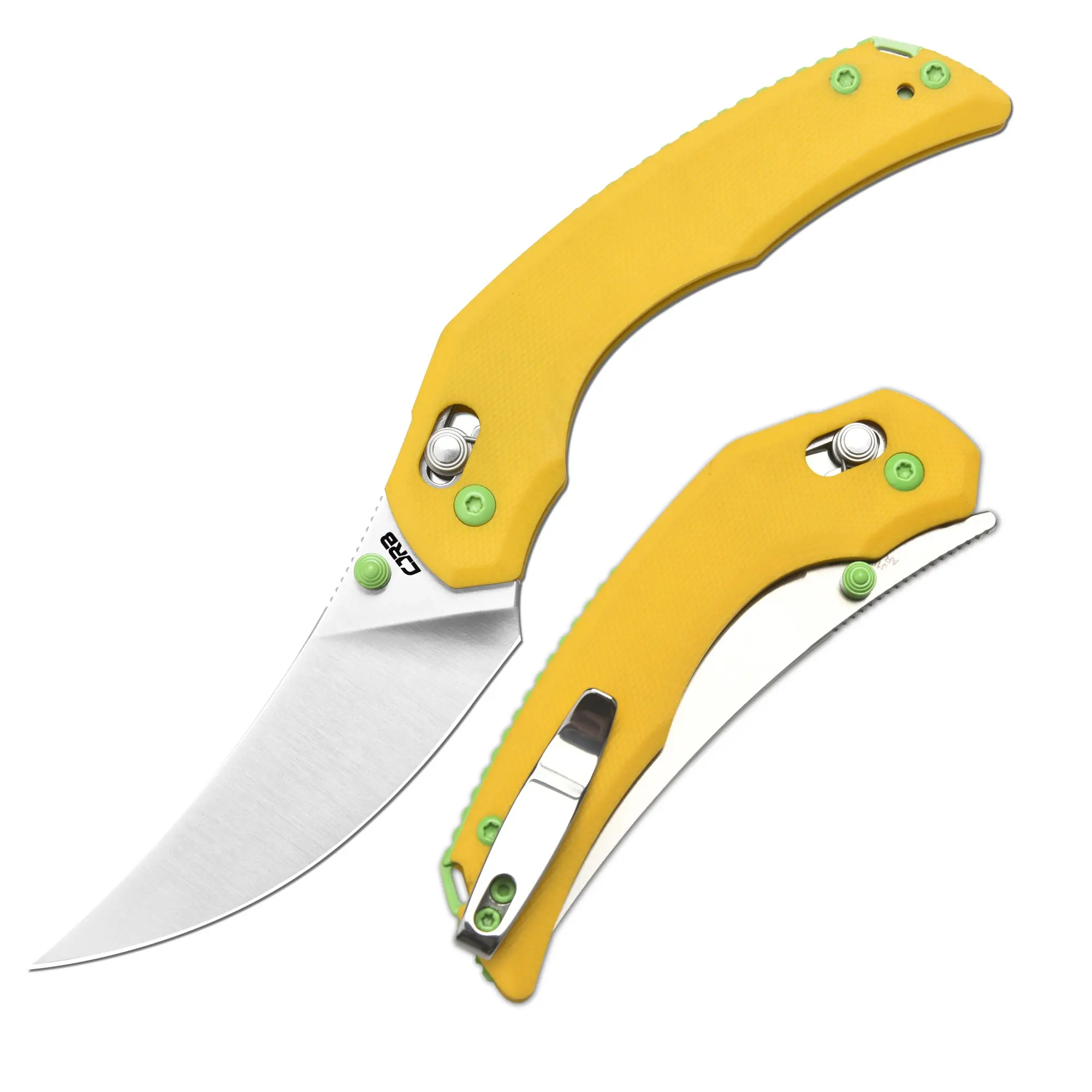 CJRB Cutlery Nanner Folding Knife - Designed by Dusty Rhodes, 3.23" Stainless Steel AR-RPM9 Upswept Tip Blade, G10 Handle, Lightweight Adults' EDC Tool, Outdoor Survival Equipment, Camping Gift, Lightweight Tools