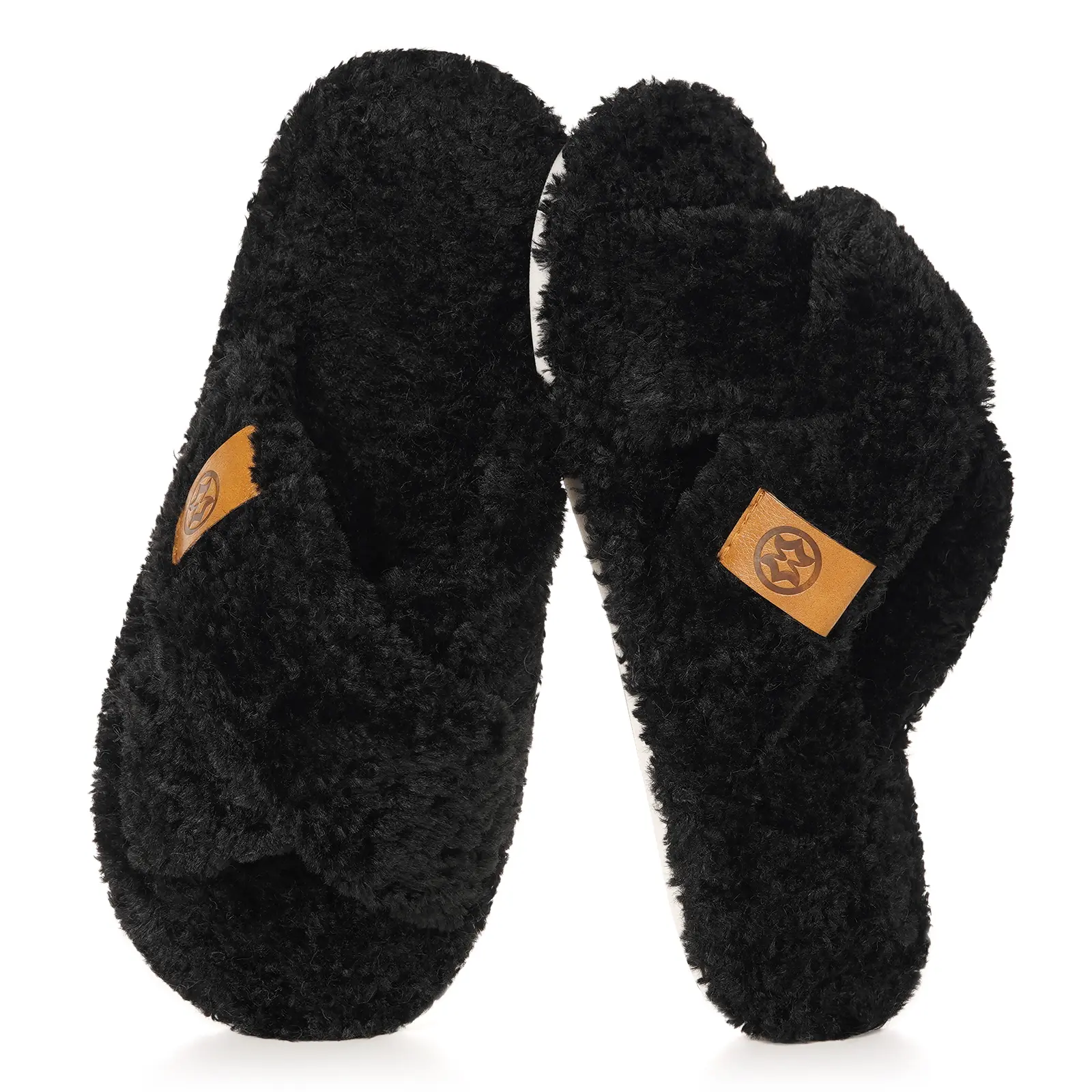 for Women Memory Foam Cozy Cross Band House Shoes Soft Indoor Slip On Home Bedroom Slippers Lightweight Non-Slip for Ladies Bridesmaid Mom Gifts