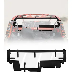 UTV Soft Rear Windshield for Can Am Maverick X3 - Rear Wind Cover Keeps Air/Rain/Dust/Pebbles/Mud Away from Seats-Durable, Easy Install, Compatible with Can-Am X3 & X3 Max XRS XDS Turbo RR