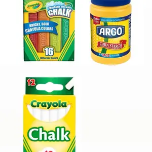 28ct Crayola Sidewalk Chalk and Argo Cornstarch