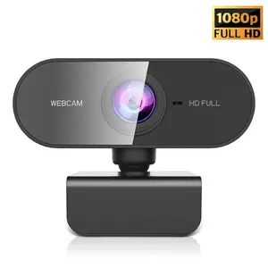1080P Webcam, Auto Light Correction Camera with Noise Cancelling Microphone & Speaker, USB Plug & Play Webcam for PC Laptop, Video Conference Streaming Gaming, Desktop Computer Camera, USB Online Webcam