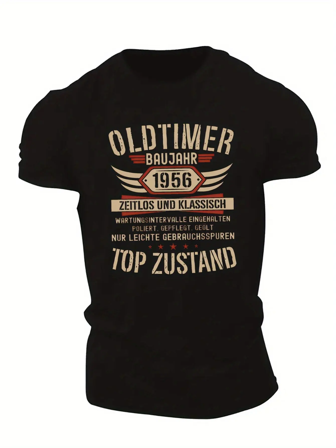 Fun German Men's Short Sleeve T-Shirt Summer T-Shirt Top