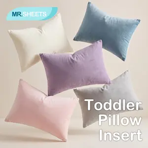 [Memorial Day Sale]NTBAY Toddler Pillow Insert Set of 2 – Soft Small Pillows 13x18 Inches Down Alternative Microfiber for Kids, Sleep, Daycare & Travel
