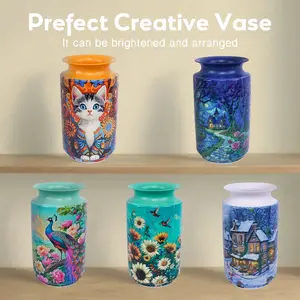 162-Piece 3D Puzzle Decorative Vase Decoration, Abs Material, Home Decor, Desktop Ornament, Ideal for Living Room, Beach Room, Holiday Table, Perfect Gift
