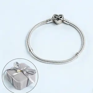 925 Sterling Silver Snake Chain Bracelet With Gift Box | Elegant Timeless Design | Christmas Gift for Girlfriend & Mom, Ideal Gift for Wedding, Anniversary, Birthday & Daily Accessory