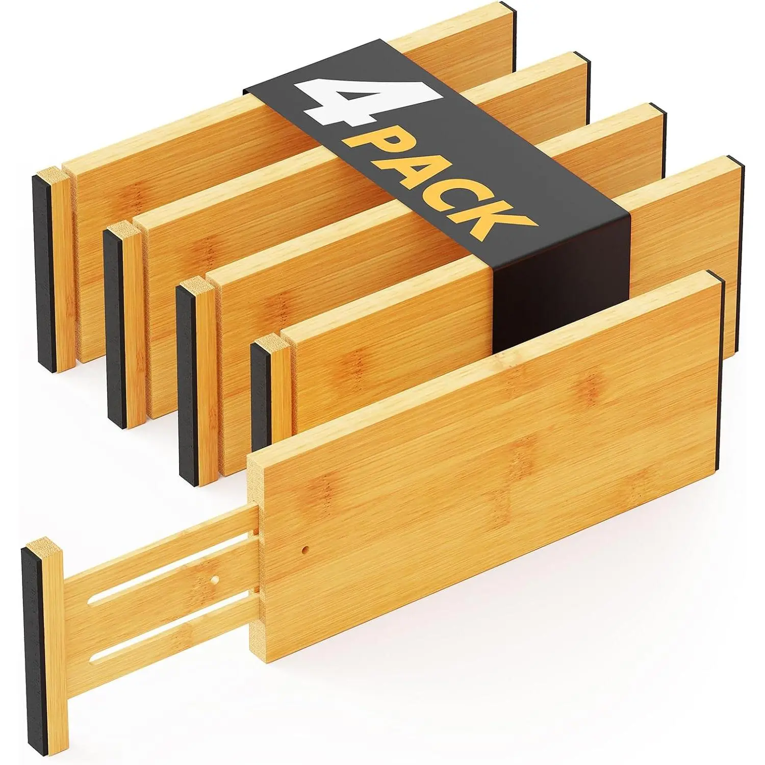 4 Pack 4.65“ High Drawer Organizer