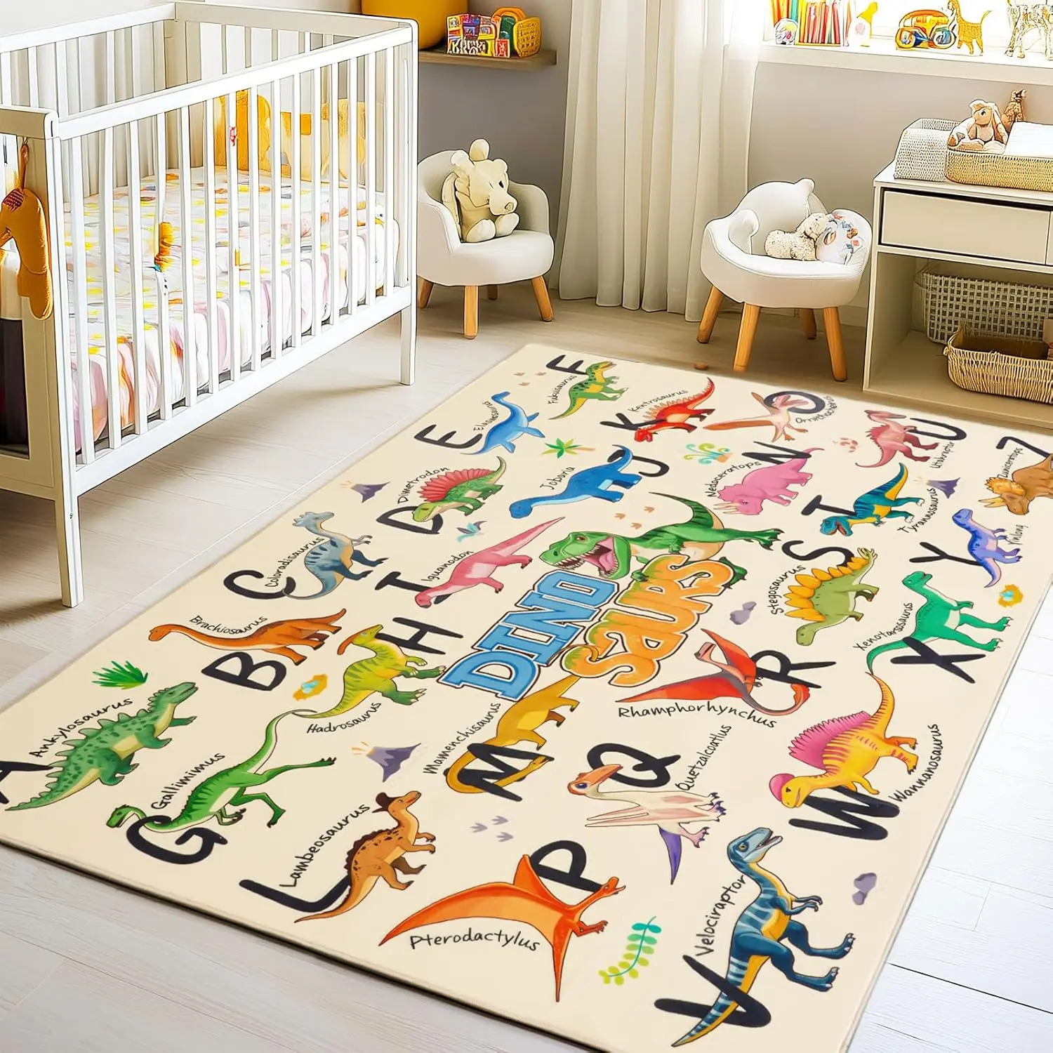 【Back to School】MUGORN Kids Play Rugs Durable Carpet Playmat Rug with Non-Slip Backing Soft Low-Pile Machine Washable Rug for Toddler Car Track Game Area in Bedroom Classroom#SummerVibes,summerwins