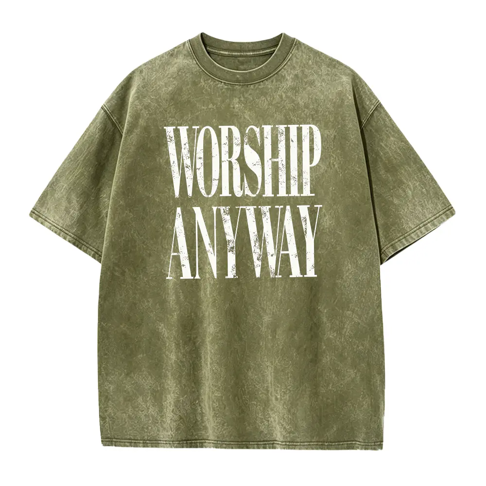 Washed T-shirt-Green