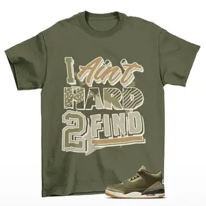 Find Out Sneaker Shirt Olive to Match Jordan 3 Family Affair Medium Olive