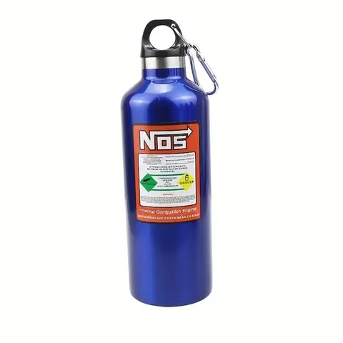 500ml Stylish Glam Stainless Steel Insulated Bottle Tumbler - NOS Nitrogen Gas Cylinder Insulation, Leakproof, Anti-Scalding, Portable Travel Jogging Drinkware, Smoothie Ready, Temperature-Resistant Water Bottle with Resistance