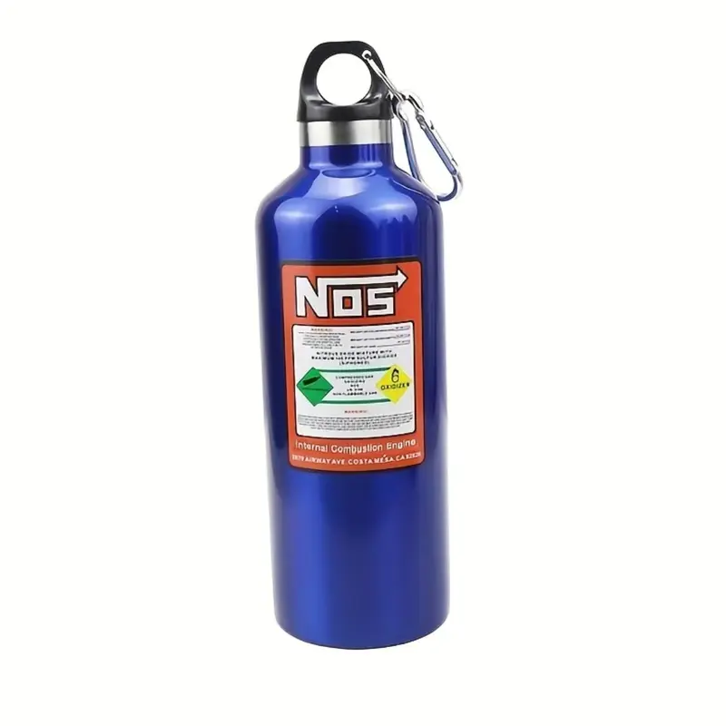 500ml Stylish Glam Stainless Steel Insulated Bottle Tumbler - NOS Nitrogen Gas Cylinder Insulation, Leakproof, Anti-Scalding, Portable Travel Jogging Drinkware, Smoothie Ready, Temperature-Resistant Water Bottle with Resistance