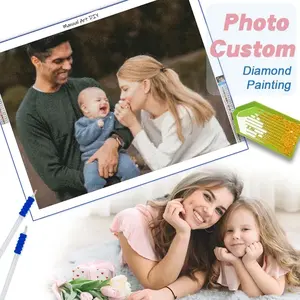 Custom Diamond Painting from Photo, Personalized 5D Full Drill Diamond Art, Custom Picture for Home Wall Decor Gift