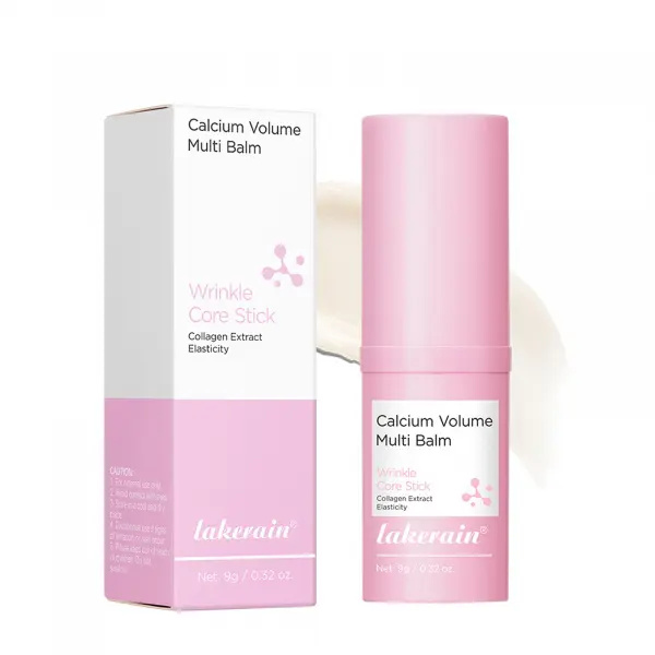 Calcium Volume Multi Balm Anti Wrinkle Eye Stick, Dark Circles Puffiness Reducing Collagen Eye Balm Stick, Hydrating Melting Texture Multi-Purpose Skin Repair Stick for Under Eyes Fine Lines, Portable Firming Anti-Aging Skincare Stick