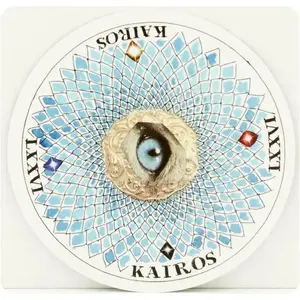 Oracle Cards Deck For Divination, Round Tarot Alternative for Self Discovery Spiritual Guidance Altar Supplies Circular Art Cards for Reflection Insight and Meditation Gift