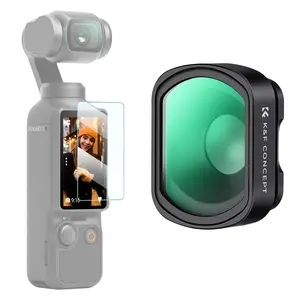 K&F Concept 10X Macro Camera Lens for DJI Osmo Pocket 3 - High Definition Lens, Magnetic Attachment, Multi-Coated Optical Glass, Close-Up Filter, Photography Tool