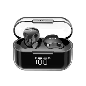 TOZO-Crystal Buds Bluetooth 5.3 True Wireless Stereo Earbuds IPX8 Waterproof Audio Digital Earphones Headphone Space Electronic Headset in-ear earphone FathersDayGift