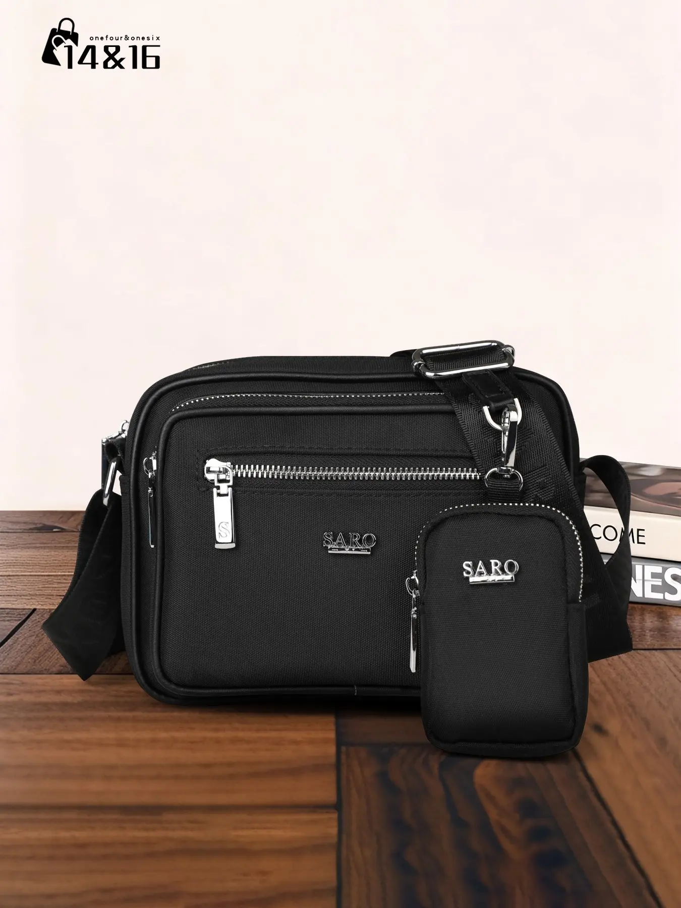 Men's Business Commuter Messenger Bag, Fashion Casual Crossbody Backpack, Stylish Crossbody Bags, One Shoulder Bag, Versatile Shoulder Bag, Commuting Shoulder Bag, PU Leather, All Seasons, Gift for Students