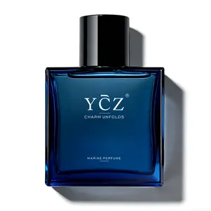 YCZ Midnight Gentleman Eau de Parfum for Men 50ml Lasting Oriental Woody Scented Cologne with Vanilla Orchid Sandalwood Notes Marine Perfume Edp Fragrance Matte Box