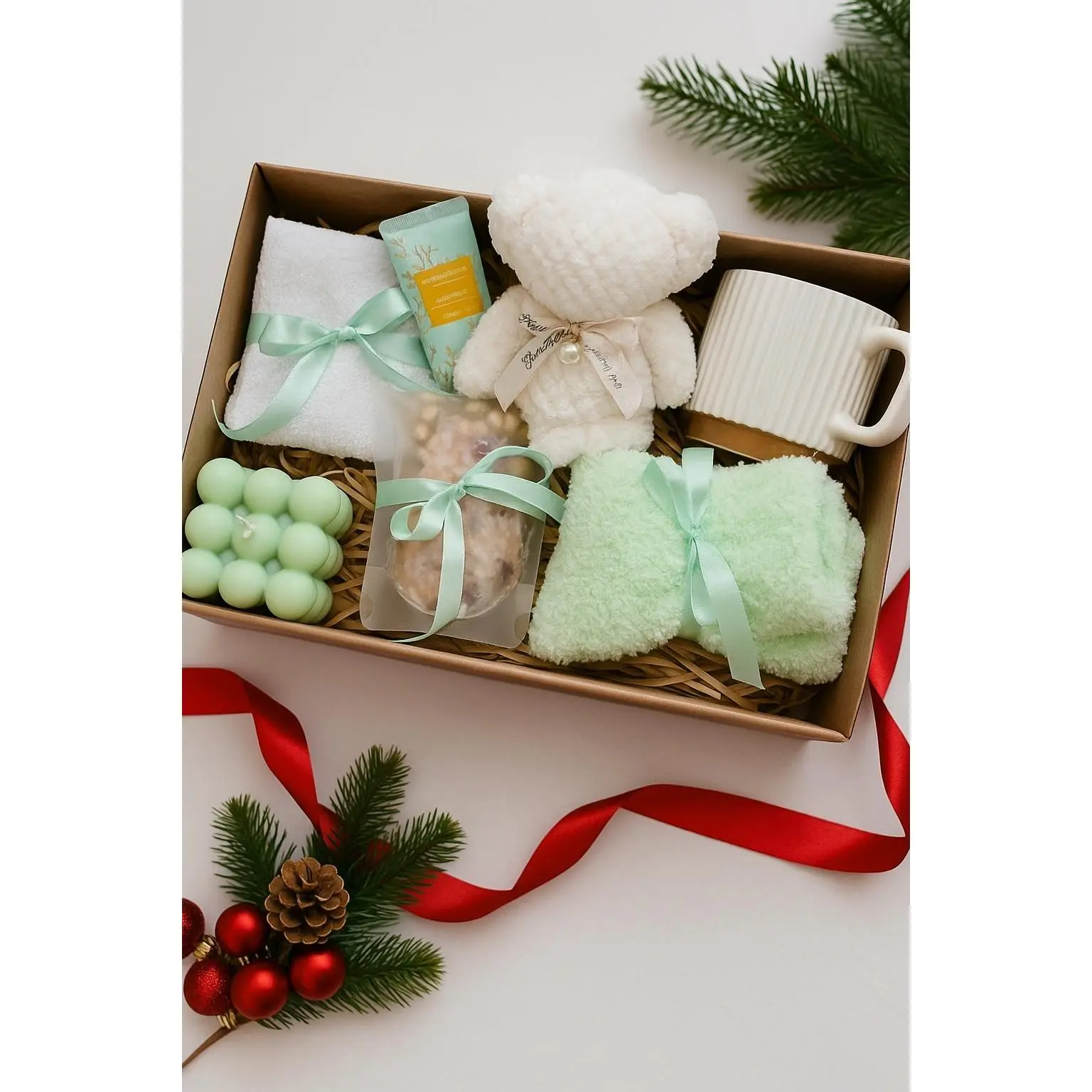 🎄 Cozy Christmas Care Package – Hygge Holiday Gift Box & Self-Care Set