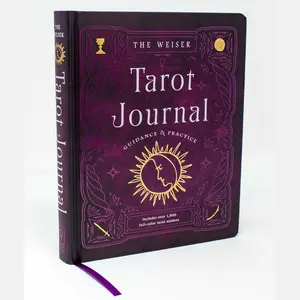 Weiser Tarot Journal | Tarot Practice & Guidance, 208 Journal Pages, Full-Color Tarot References & Spiritual Reflection Book - Hardcover