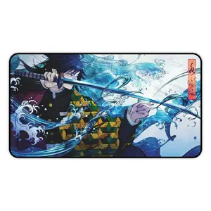 Desk Mat, Giyu Tomioka Demon Slayer Kimetsu No Yaiba, Mouse Pad, Anime Gift, Desk Accessories, Home Office Decor