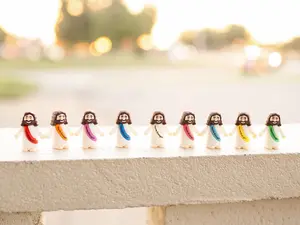 You're Enough 10-Pack Lightweight Modern Christian Religious Mini Figurines - Encouragement Gift for Household Items Decor, Room Decor