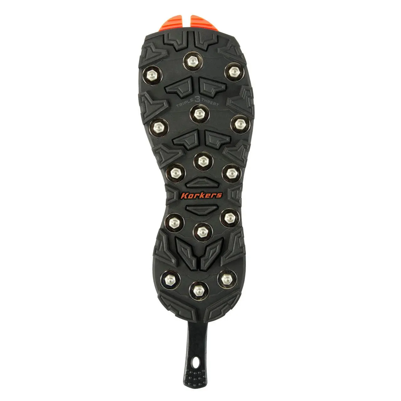 Korkers Black/Silver OmniTrax Triple Threat Carbide Spike Soles