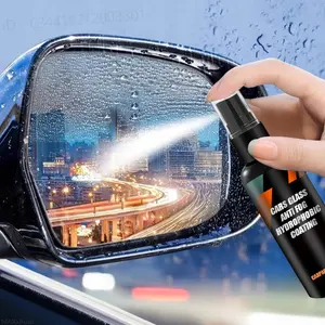 Universal Glass Anti-rain For Cars Water Repellent Fortify Hydrophobic Coating Car Windshield Rearview Mirror Glass Enhanced Visibility Spray Rainproof Agent For Car Care Protective Coating Car Windshield Cleaner