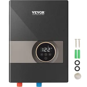 VEVOR Instant Water Heater, 8kw On Demand Electric Tankless Water Boiler, Digital Temperature Display Easy Installation 24-Hour Water Supply, For Kitchen Bathroom Shower Mall Salon ETL Listed