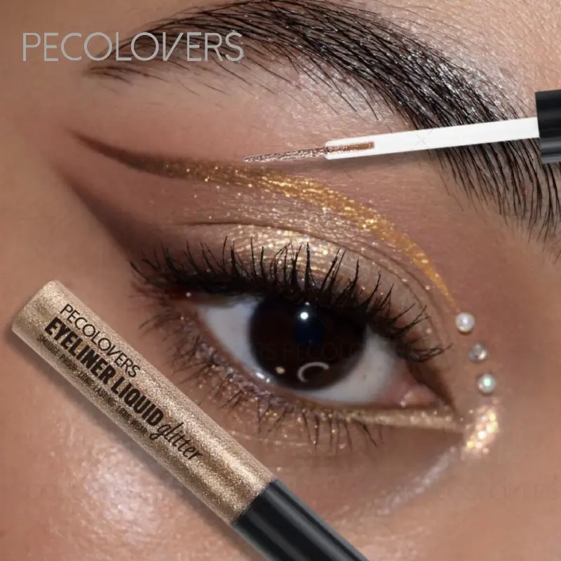 Pearlescent Liquid Eyeshadow Palette，Waterproof Long-Lasting Sparkle for Stage Daily Makeup Long Lasting Shimmering Eye Makeup Products