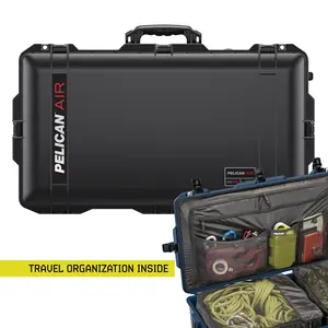 Pelican 1615 TRVL Luggage Case | Handle + Wheels | Check-In Size for Airlines | Organization | Travel Bag | Waterproof