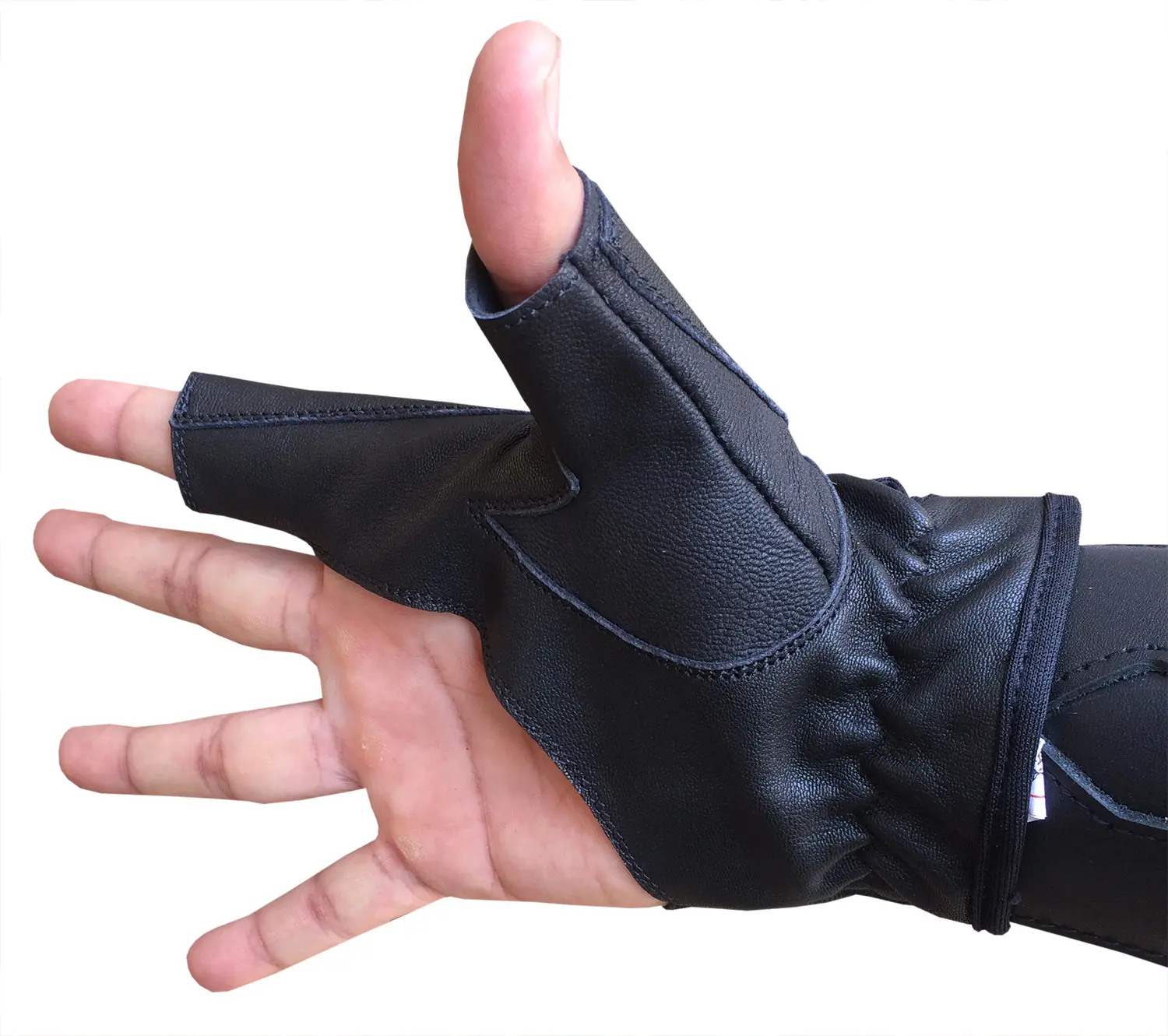 Traditional Bow Shooting Leather Gloves Top quality Gloves 100% Real leather