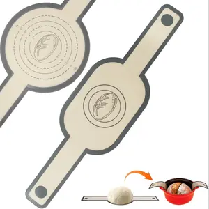 Silicone Bread Baking Pads Oval and Round, Non-Stick Reusable Oven Liners, Easy Clean Dutch Oven Pads, Yeast Dough Bakery Supplies