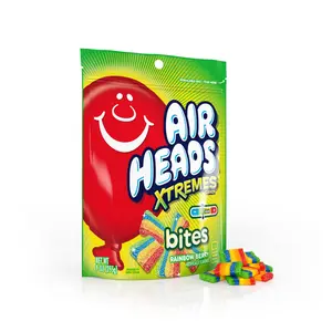 Airheads Xtremes Bites Sweetly Sour Candy, Rainbow Berry, Nut Free, 9 Ounce