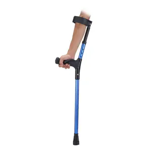 VEVOR Forearm Crutches Aluminum Walking Crutches with Adjustable Height & Cuffs Healthcare Stick