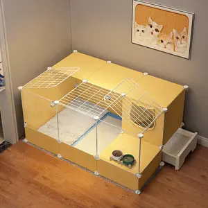 Cat Nursery with Toilet, Integrated Closed Warm Birth Box, Cat Cage, Specialized Pregnancy Breeding Reproduction Box for Cats