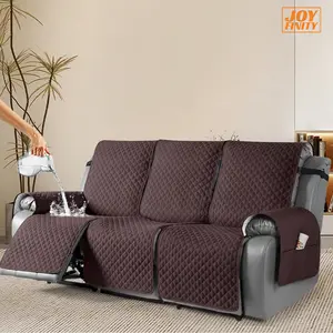 JOYFINITY Recliner Sofa Slipcover Couch Covers for Cushion Couch, Soft Stain and Scratch Resistant, Washable Reclining Cover with Elastic Straps Adjustable Chaise Lounge Armless Lounge Chair Fabric Armchair