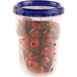 [12 PACK] 32 oz Twist Top Storage Deli Containers - Airtight Reusable Plastic Food Storage Canisters with Twist & Seal Lids, Leak-Proof - Meal Prep, Lunch, Togo, Stackable, BPA-Free Snack Containers