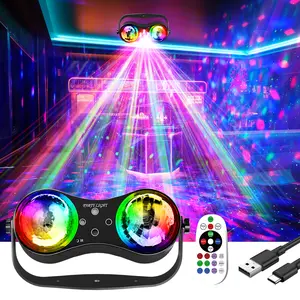 Northern Lights Projection Lights Magic Ball Design Colorful Rotating Stage DJ Disco KTV Home  Bedroom Atmosphere Creation LED 12W Remote Control decor gift water ripple  birthday game party aurora lamp starry projector