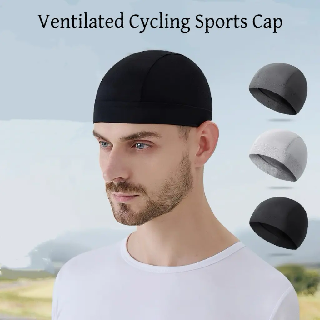 Unisex Lined Brimless Casual Sports Cap - Nylon, Flat-Stitching, Comfortable, Breathable, Moisture-Wicking Hat for Running, Biking, Ideal Birthday Gift for Cycling Enthusiasts, Brimless Hats, Adults, Daily