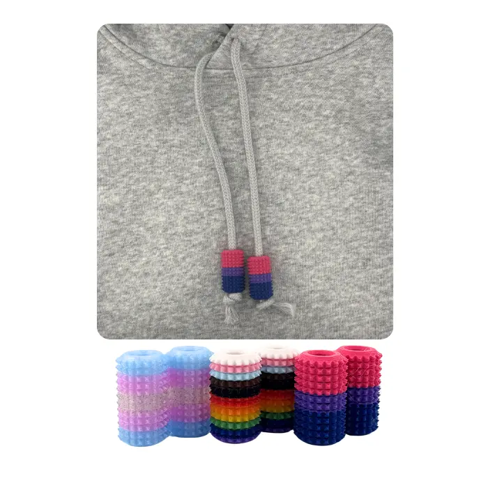 Little Ouchies Spikie Hoodie Charms Pride Collection - LGBTQ Bi, Pan, Lesbian, Trans Pride Flag Color Drawstring Sensory Fidgets, Wearable Anxiety & Stress Relief Stim Tool for Hoodies
