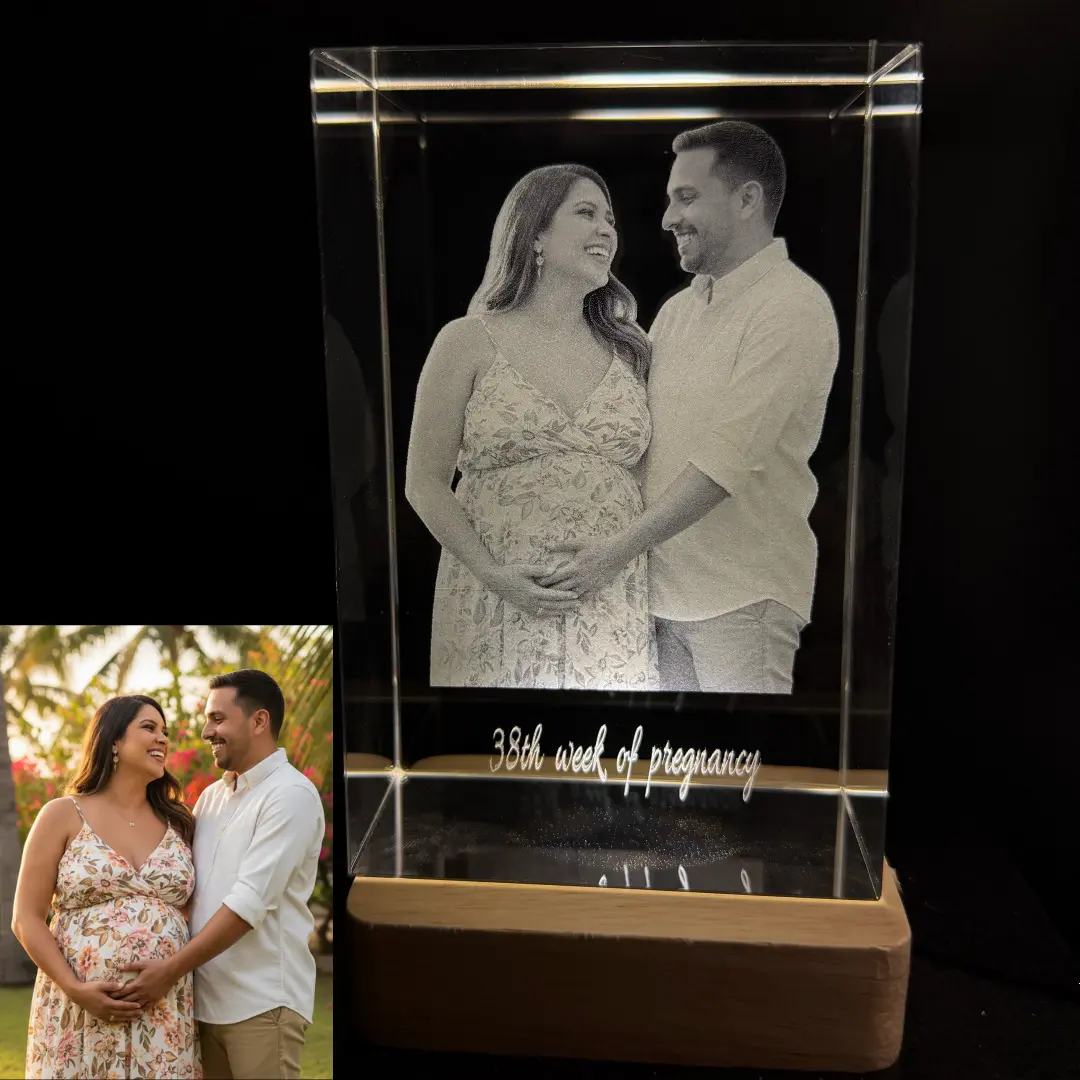 YIYINYING Crystal Personalized Photos: Ideal as personalized gifts for women, wives,  husbands, grandmothers, babies，pets. Birthday, wedding, commemoration，Anniversary  Mother's Day Gift