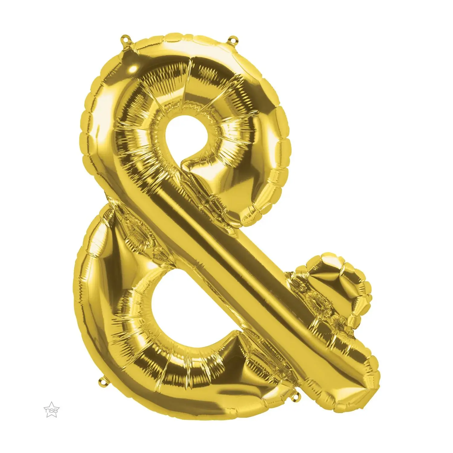 34" Gold Ampersand Mylar Letter Balloon, Customized Balloon Decor for Anniversary Backdrop, Festive & Party Supplies