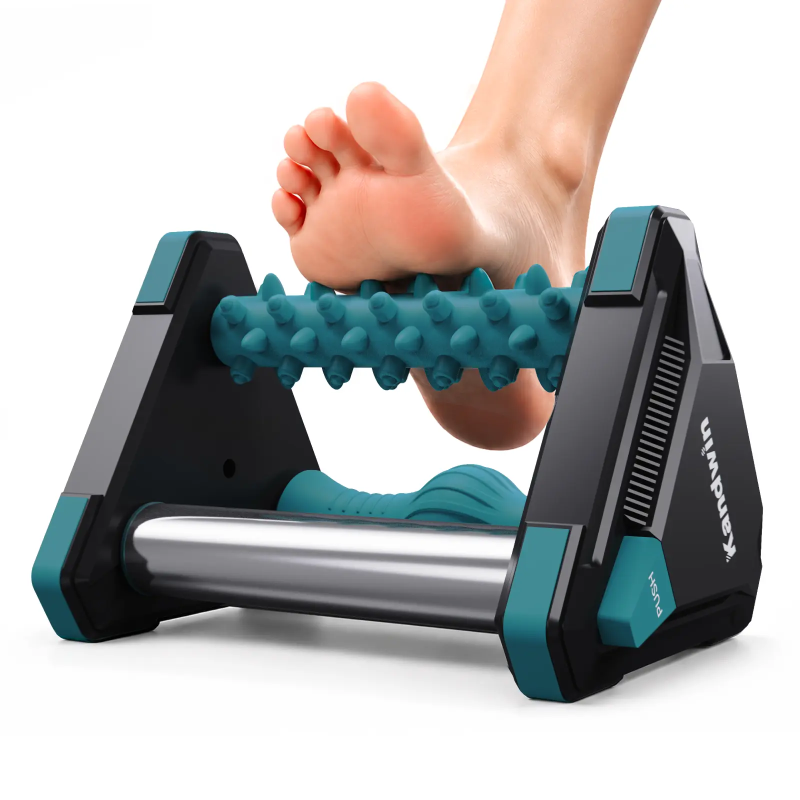 Kandwin Cold Therapy Foot Massager Roller with Ice Pack for Plantar Fasciitis and Neuropathy Pain Relief and Circulation Green, Silicone, Ice Roller