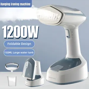 Foldable Handheld Clothes Steamer, 1200W Fast Heat-Up 25s, 20g/min Powerful Steam, No-Leak Garment Wrinkle Remover for Home, Office & Travel